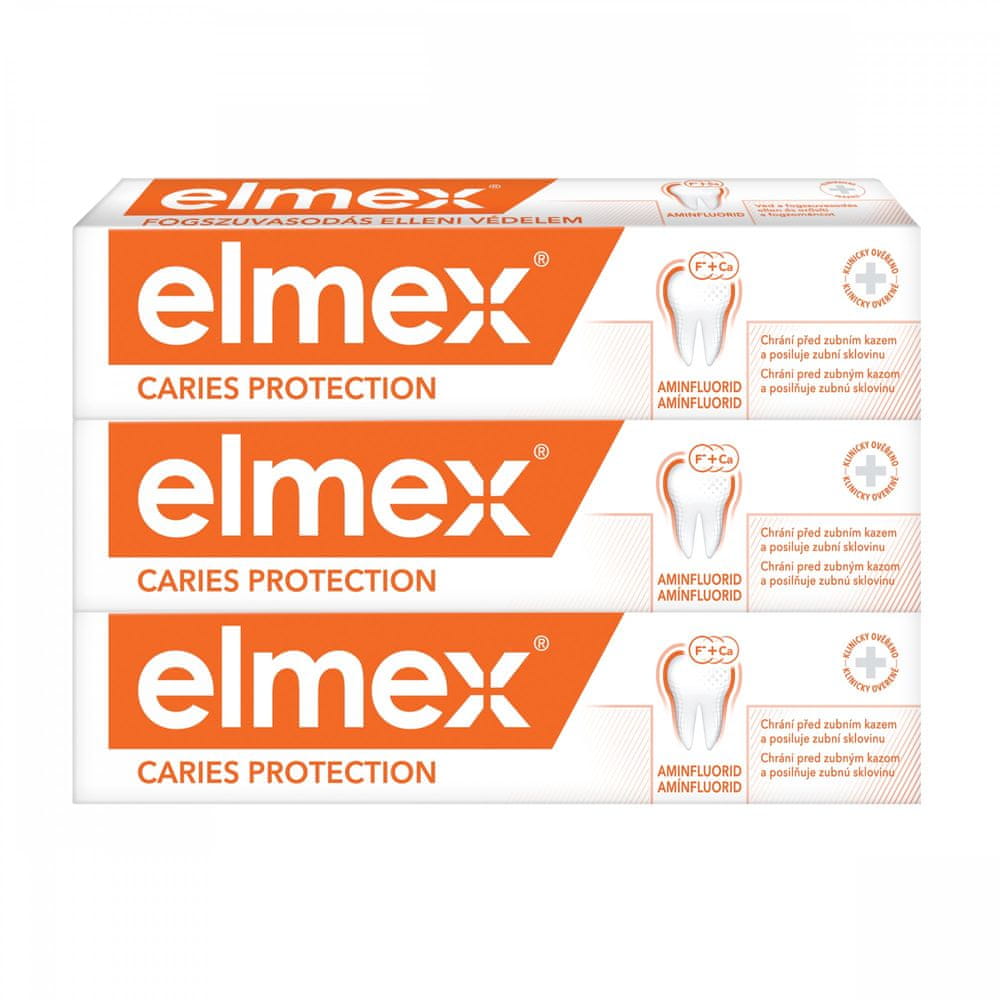 Elmex Zubná pasta Caries Protection 3x 75 ml